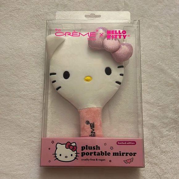 Hello Kitty Plushie Hand Held Mirror - Picture 1 of 3